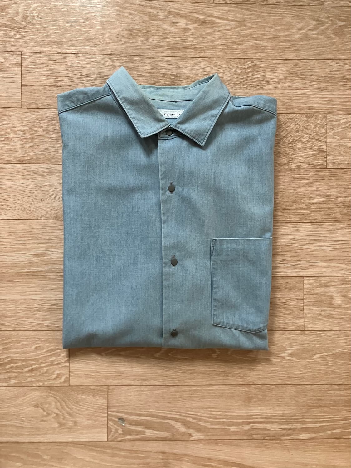 Nanamica 연청 버튼 셔츠 상품이미지4