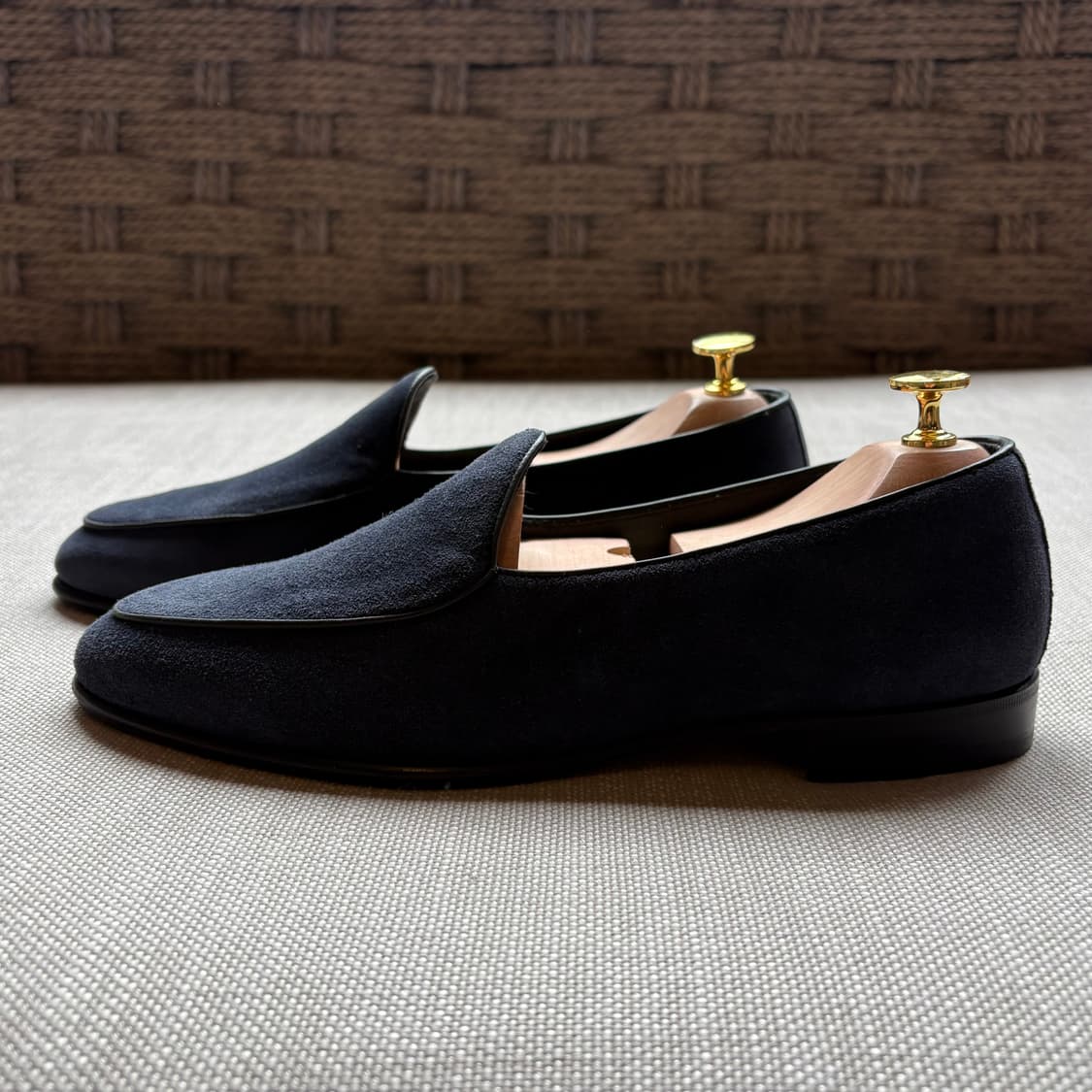 [260] 새제품 Berwick 4950 벨지안 네이비 스웨이드 로퍼 상품이미지3