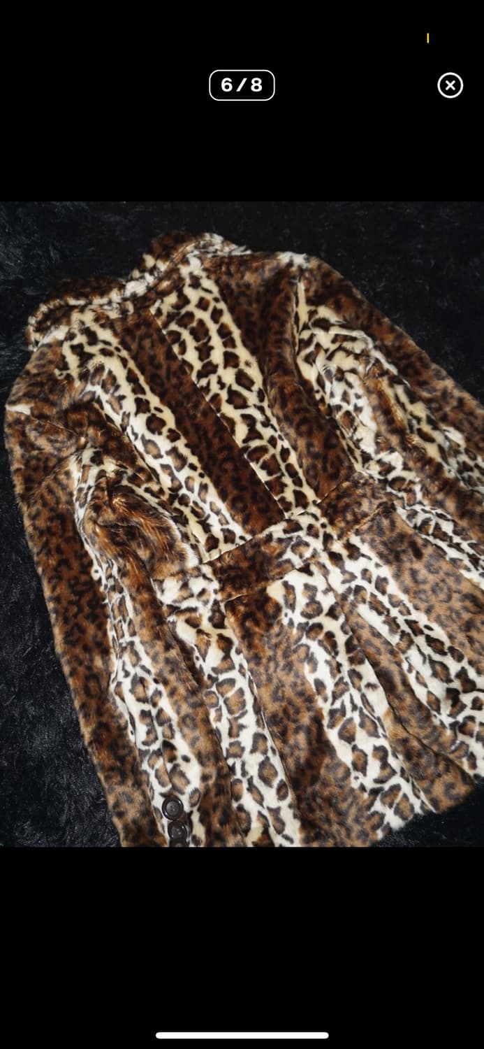 레오파드 퍼 자켓 상품이미지6