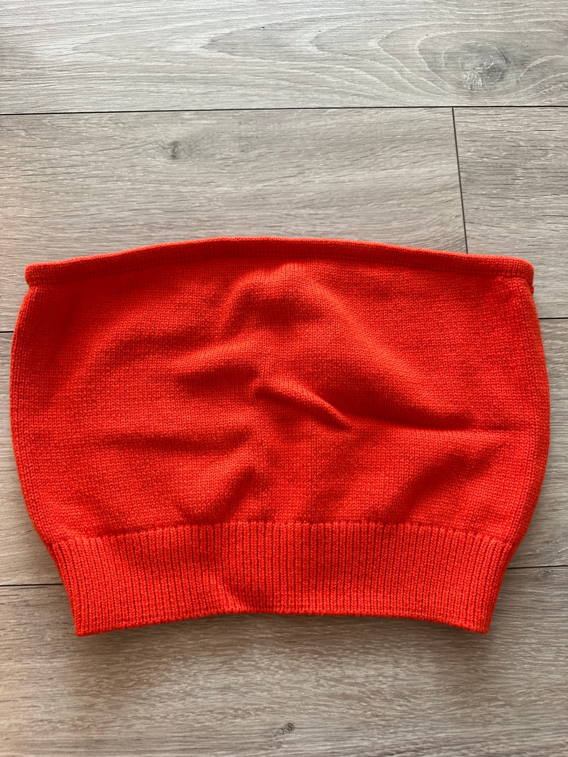 Reformation 리포메이션 엘리사 코튼 니트 튜브탑 레드 S 상품이미지3