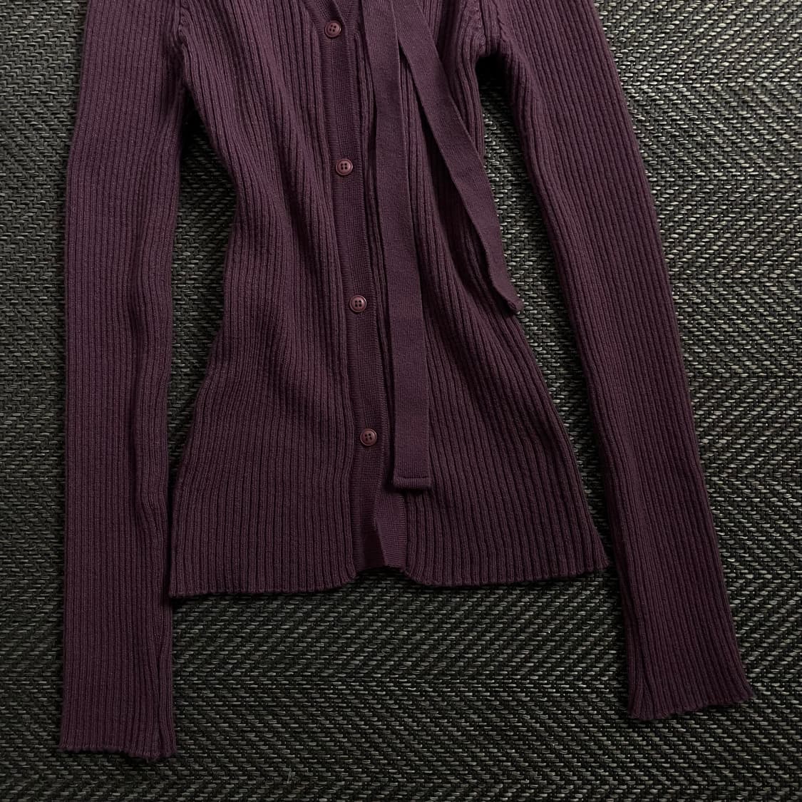 빈티지 우먼스 골지 슬림핏 초커 니트o 4164 상품이미지2