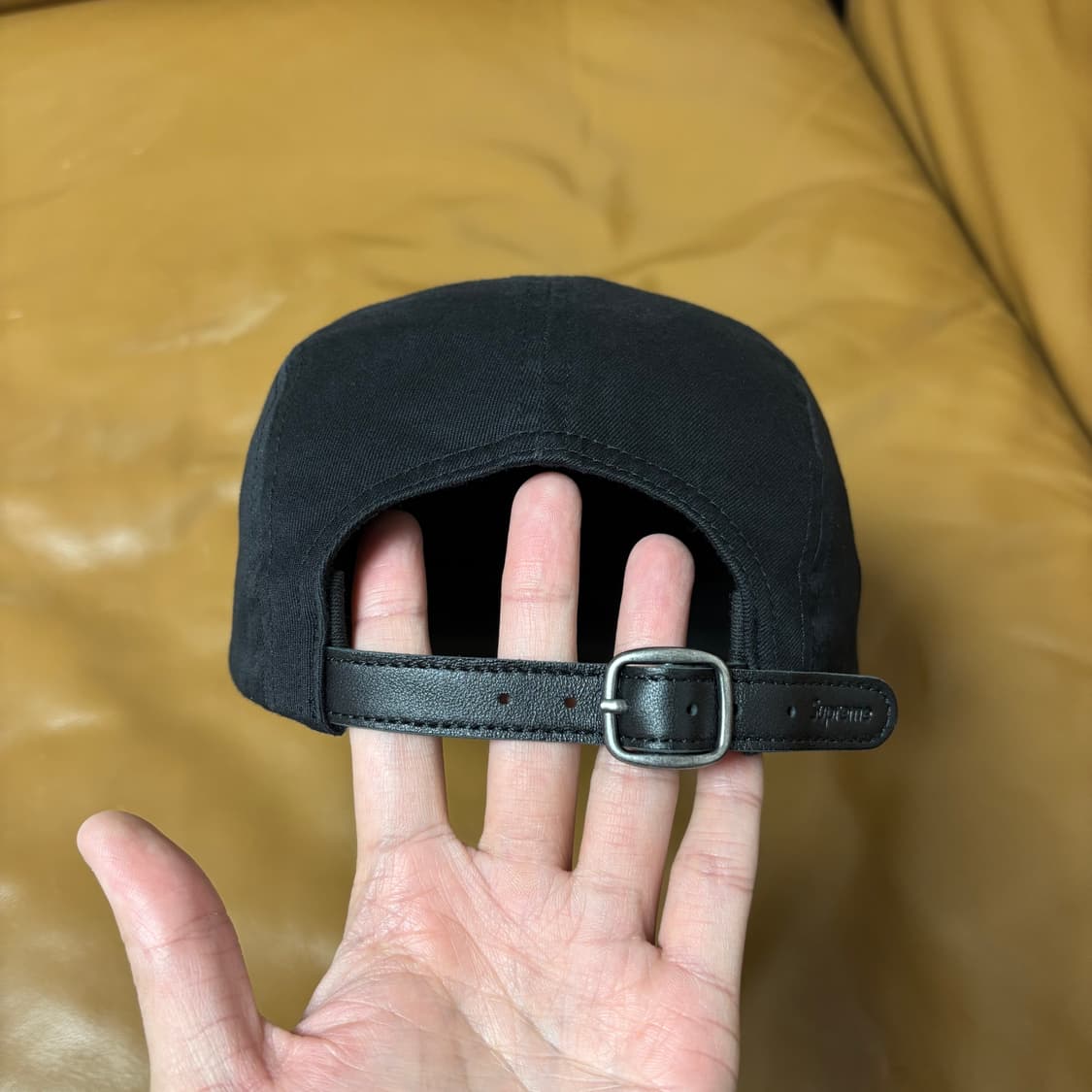 Supreme 슈프림 워시드 블랙 캠프캡 모자 (Washed Black) 상품이미지7