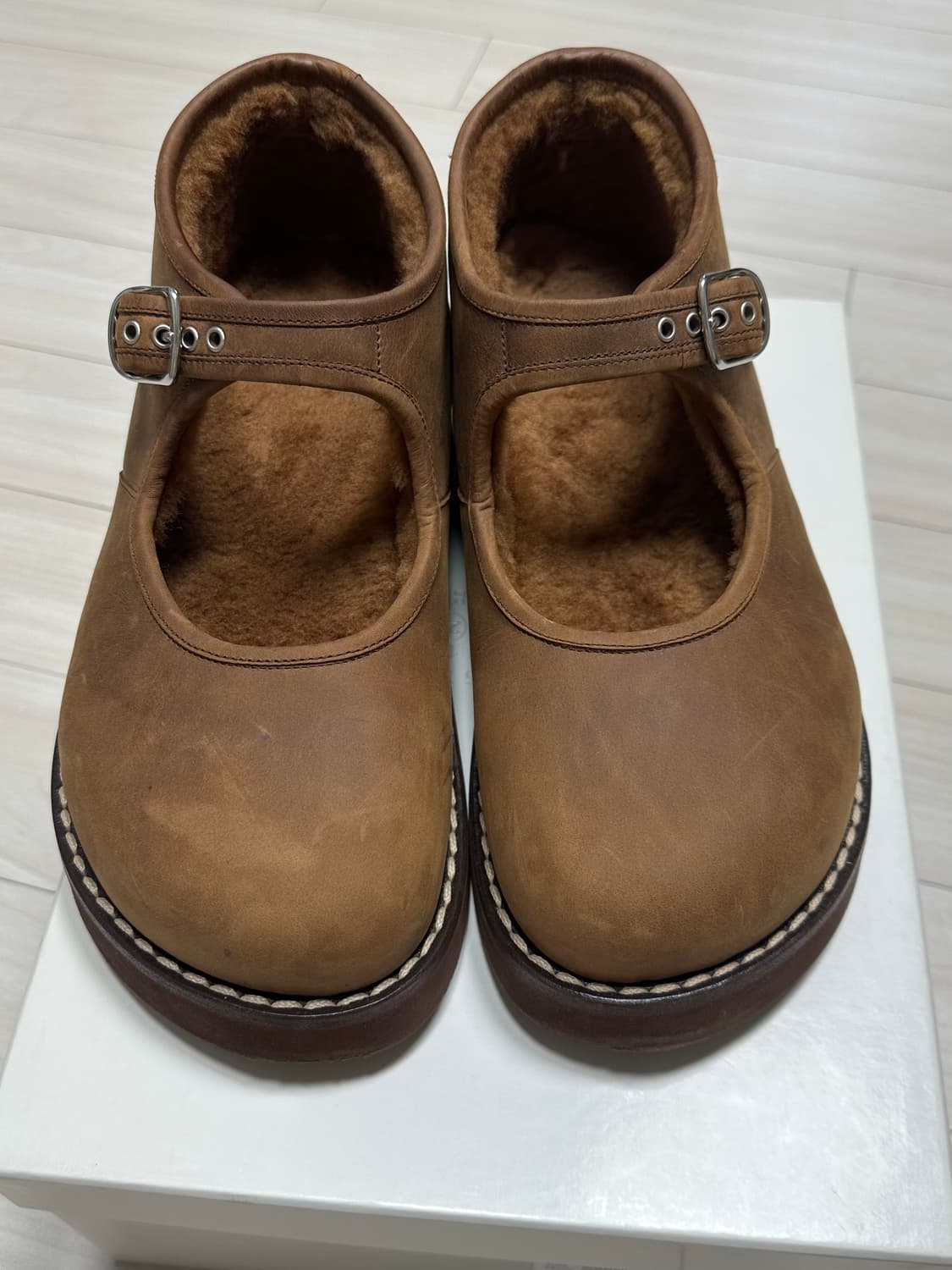 메종마르지엘라 시어링 메리제인 발레부츠 상품이미지6