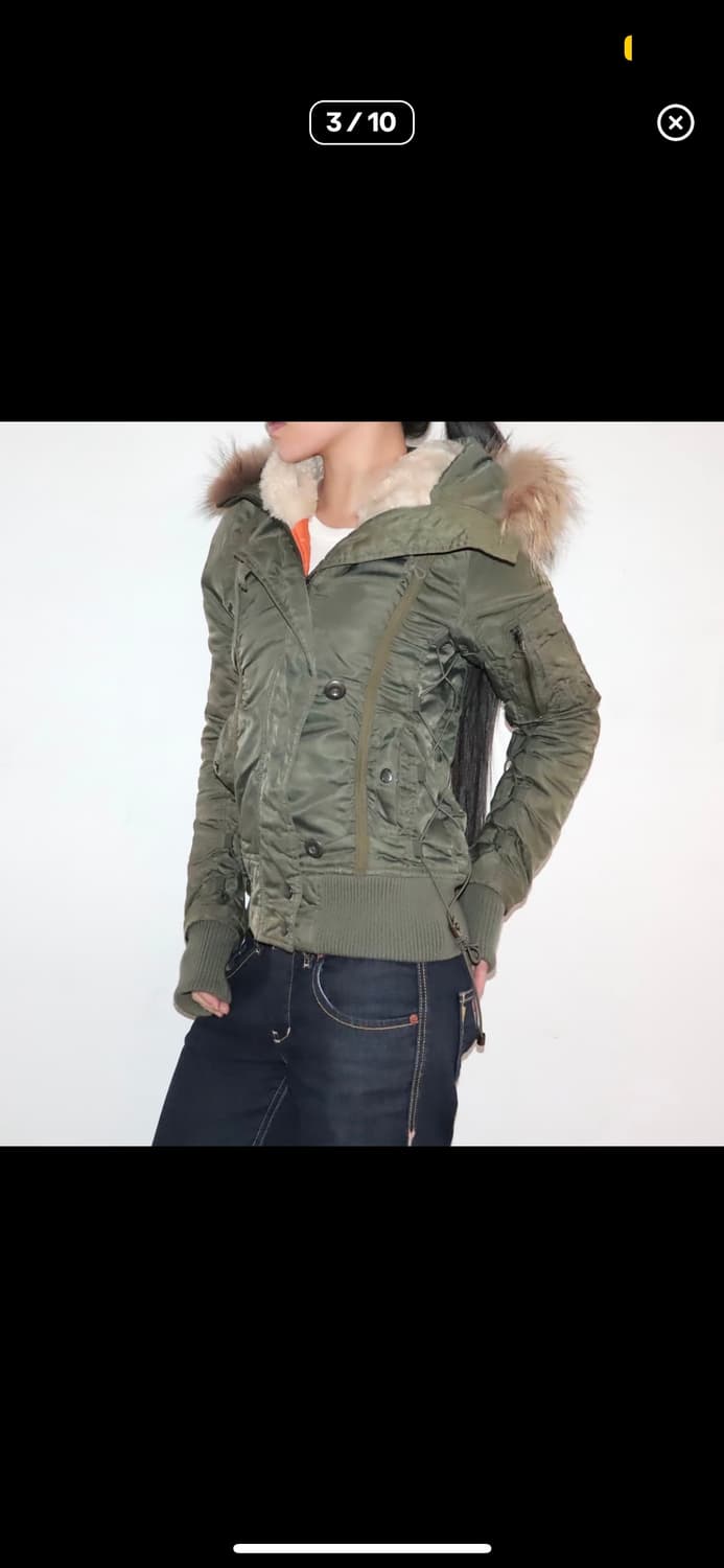 아비렉스 n2b 레이스업 셔링 패딩 상품이미지3