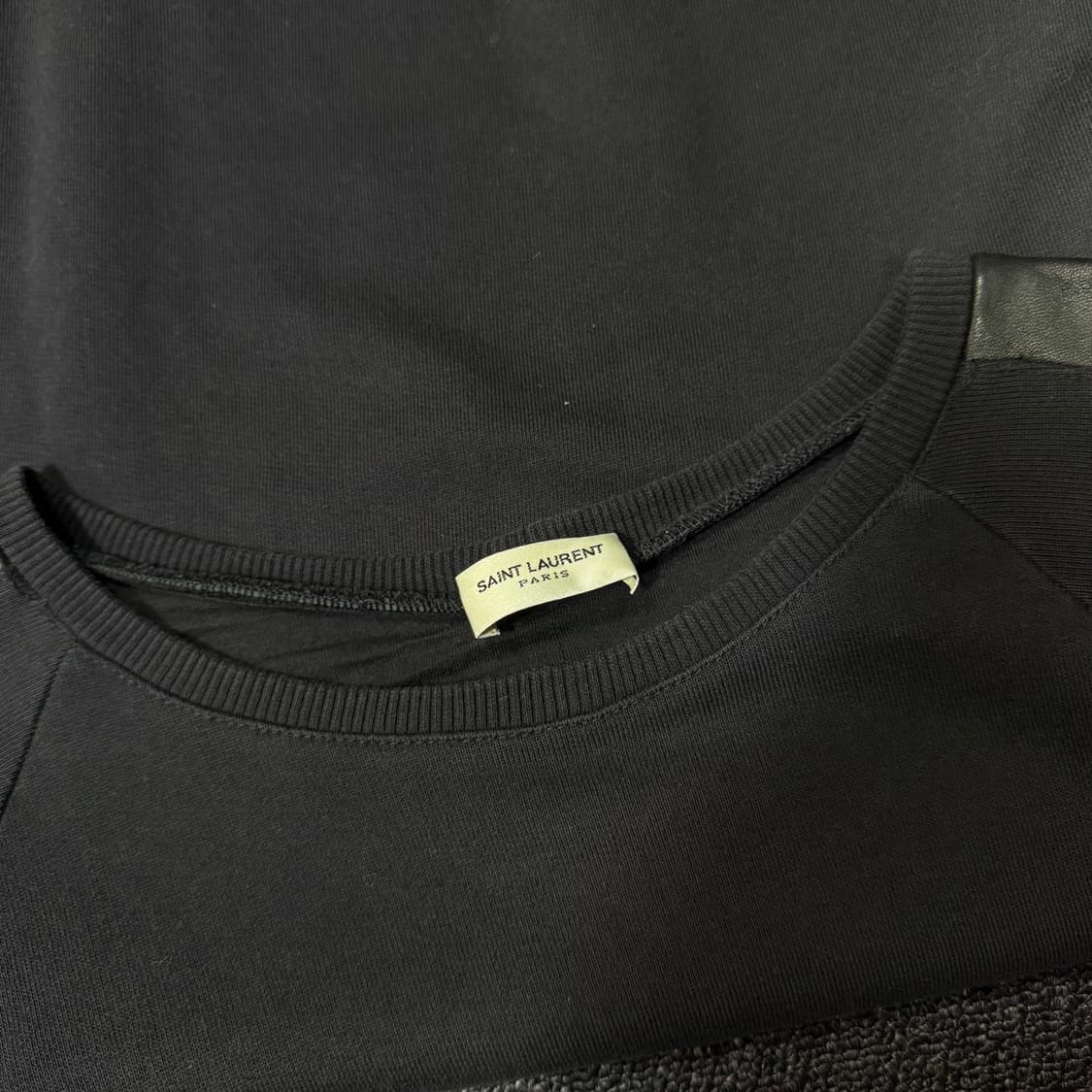 생로랑 사이드 레더 맨투맨 상품이미지8