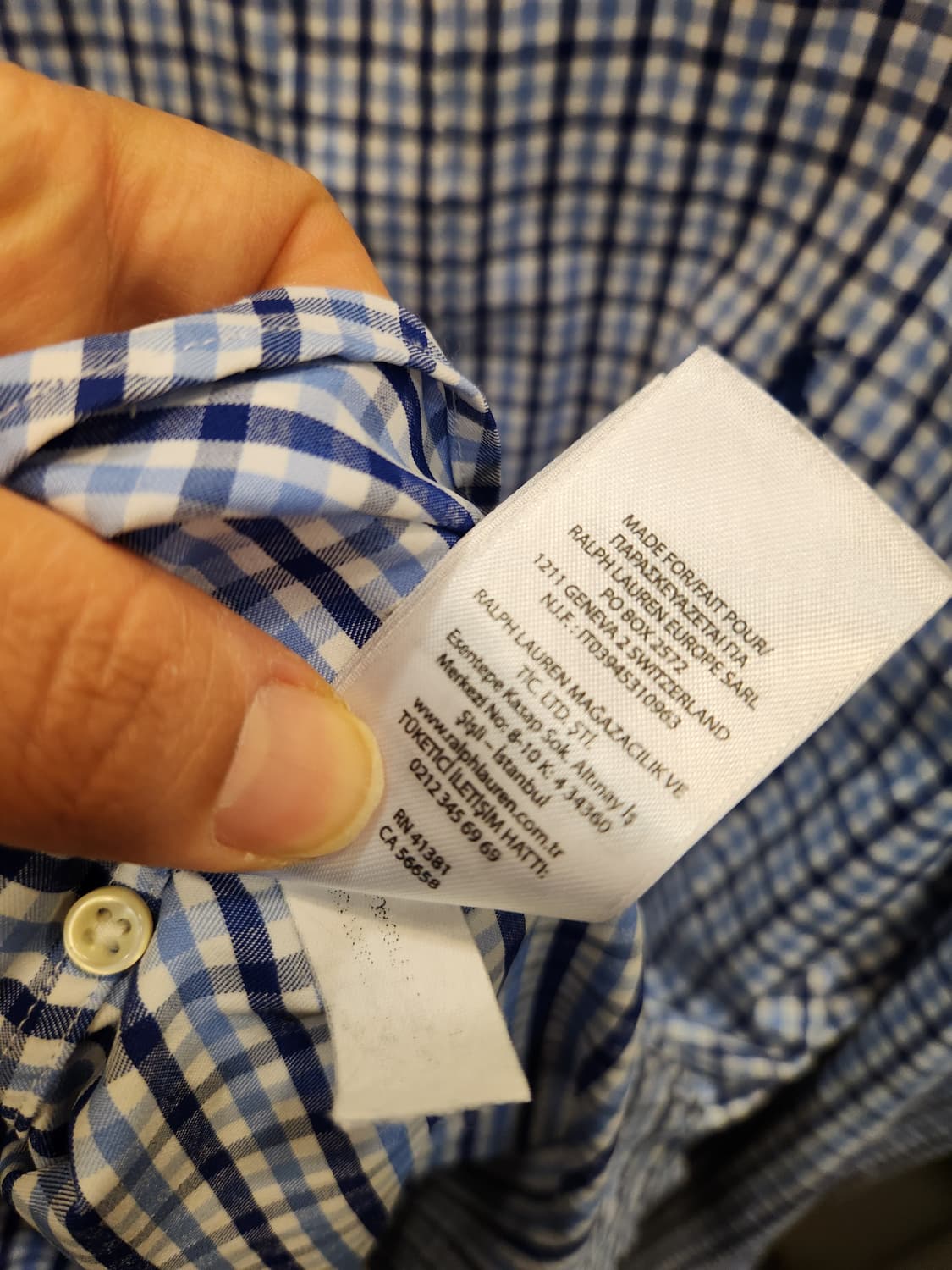 폴로랄프로렌 체크 셔츠 상품이미지9