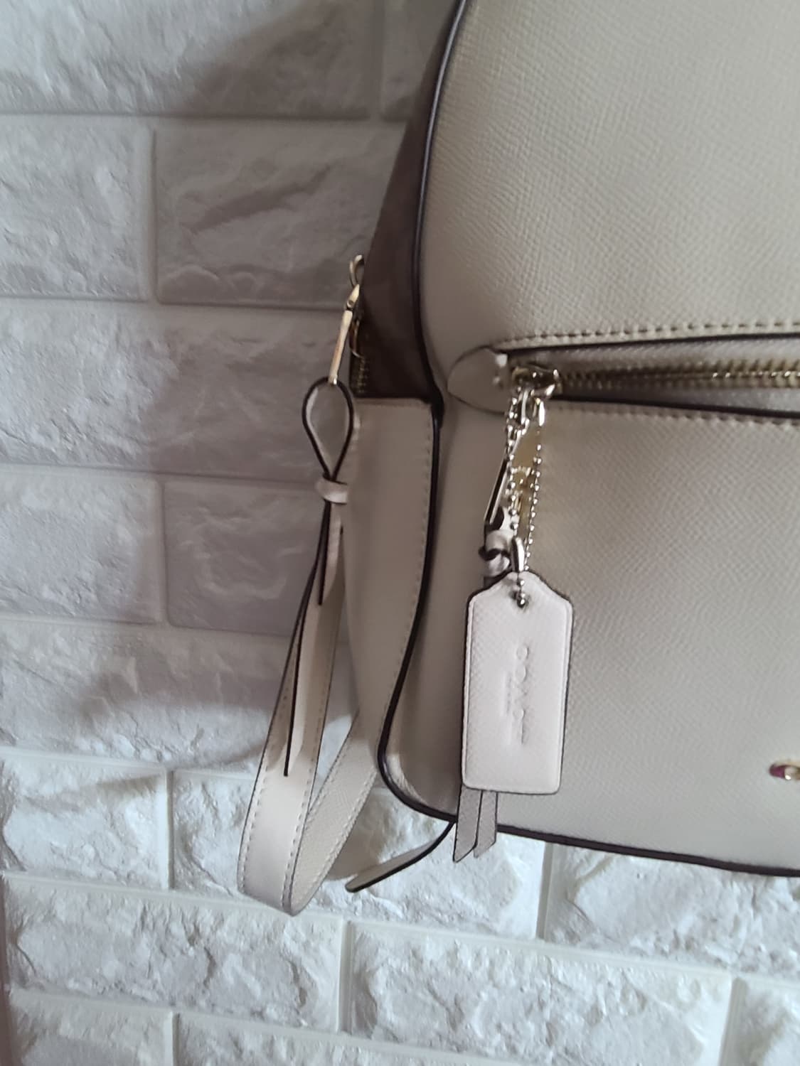 코치 여성 백팩 아이보리 시그니처 상품이미지3