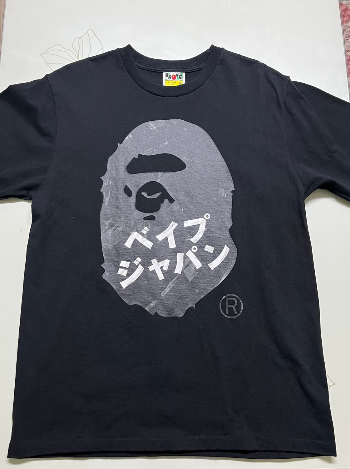 베이프 에이프 헤드 잉크 프린팅 반팔 티셔츠 상품이미지1