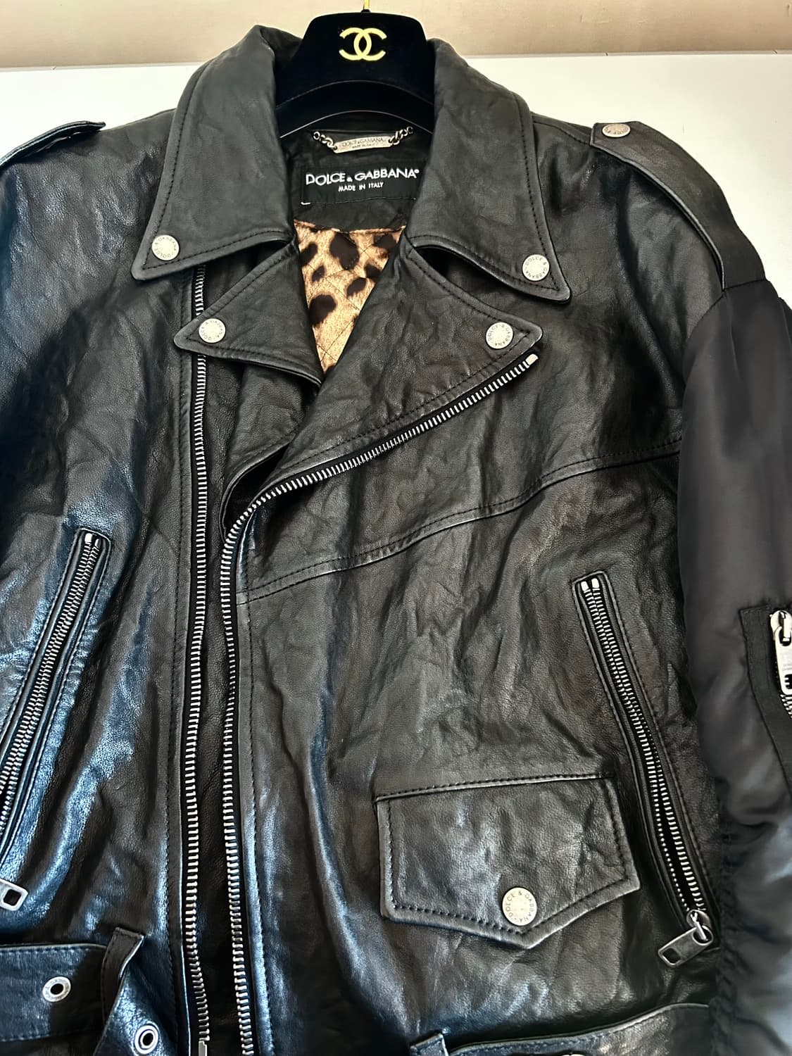 돌체앤가바나 가죽 봄버 자켓 상품이미지10