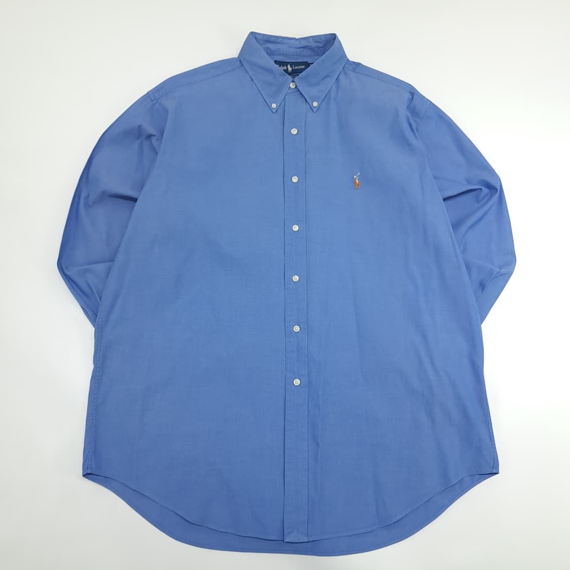 Co917 XL 폴로 랄프로렌 블루 긴팔 셔츠 남방 상품이미지1