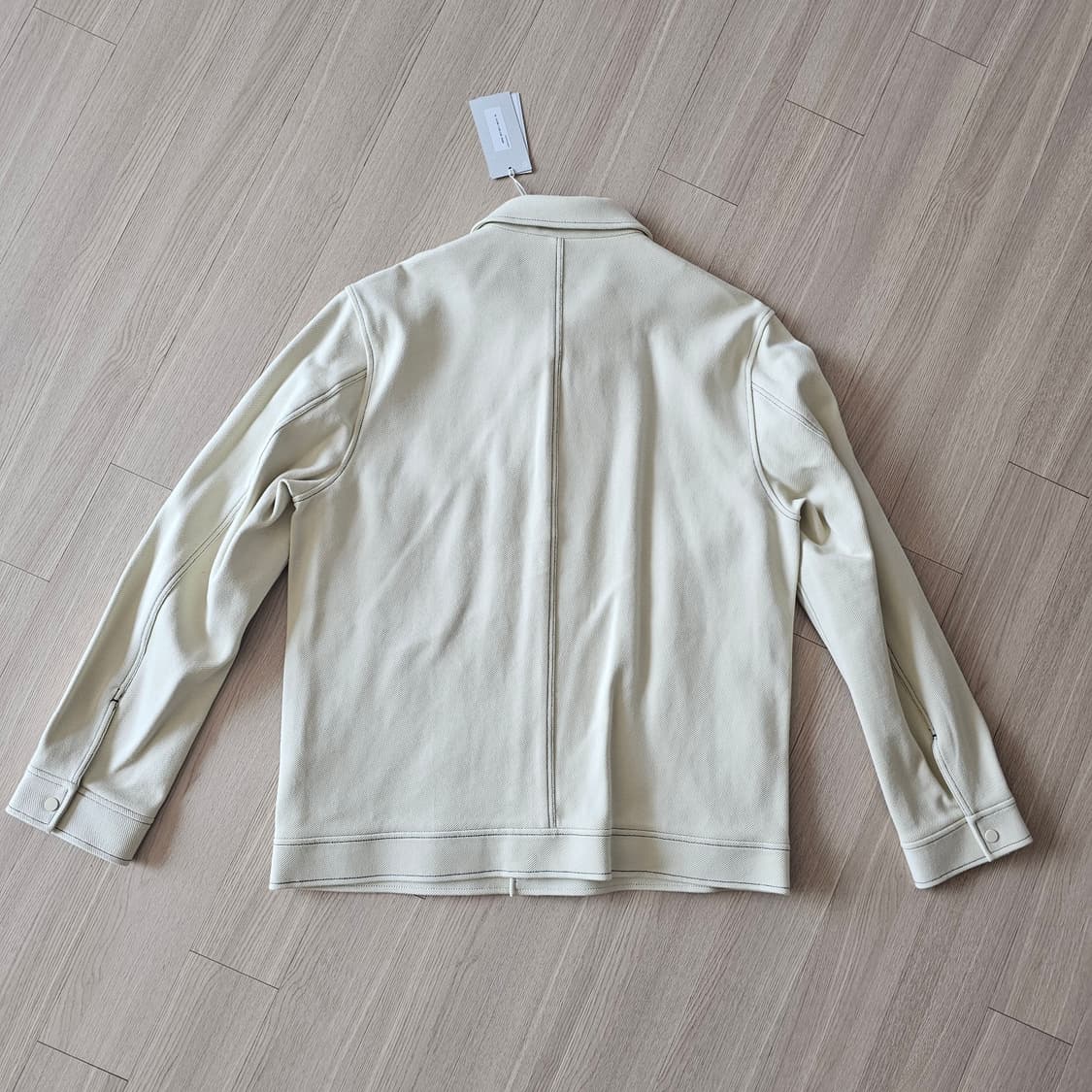 M 95 새제품 COS 코스 트윌 자켓 아이보리 간절기 외투 남자 상품이미지3