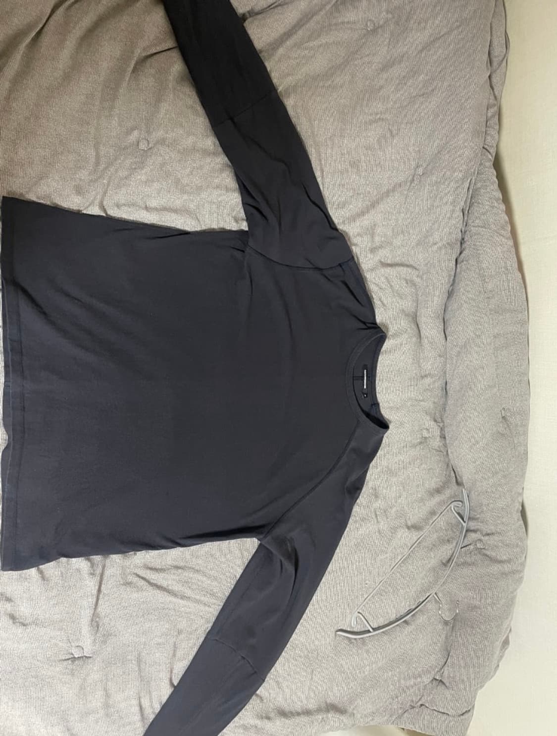 해칭룸 double sleeve tee blue chacoal 상품이미지3