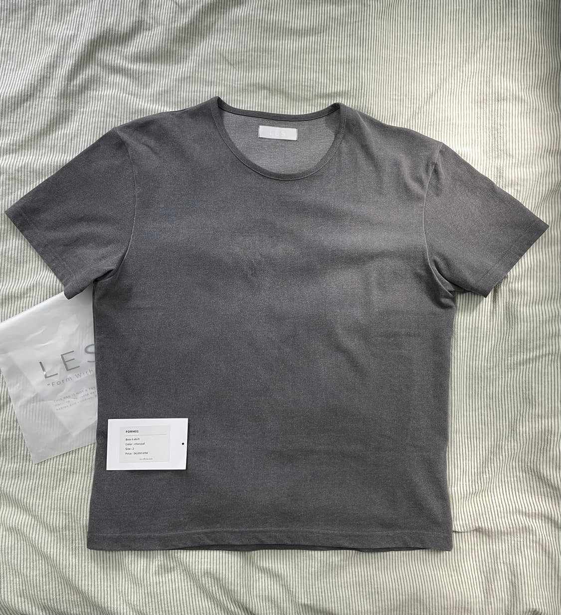 Les Brev T-shirt 반팔 차콜 상품이미지5