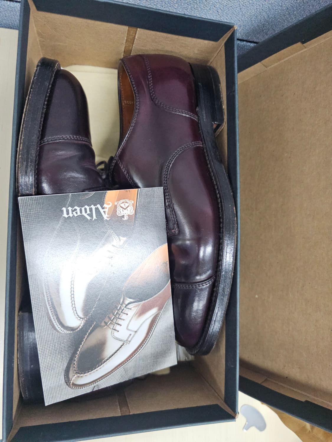 알든 2160 7D 코도반 #8 버건디 캡토 슈즈 상품이미지10