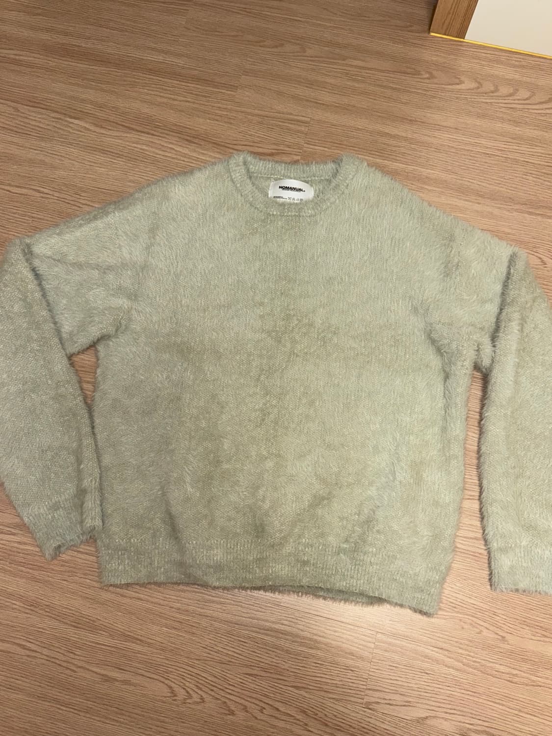 노매뉴얼 헤어리 니트 FUZZ HAIRY KNIT SEAFOAM 상품이미지3