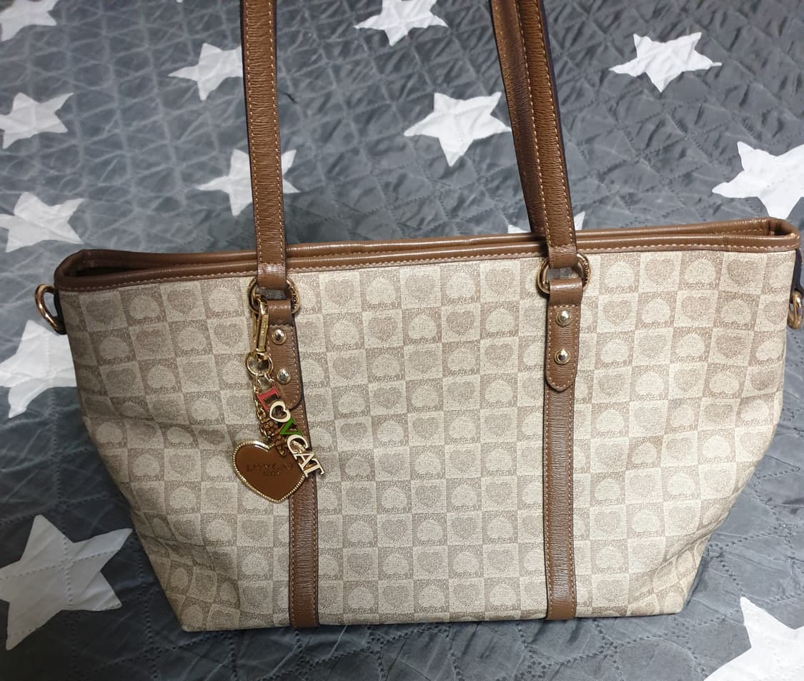 러브캣 하트문양 도트백 상품이미지1