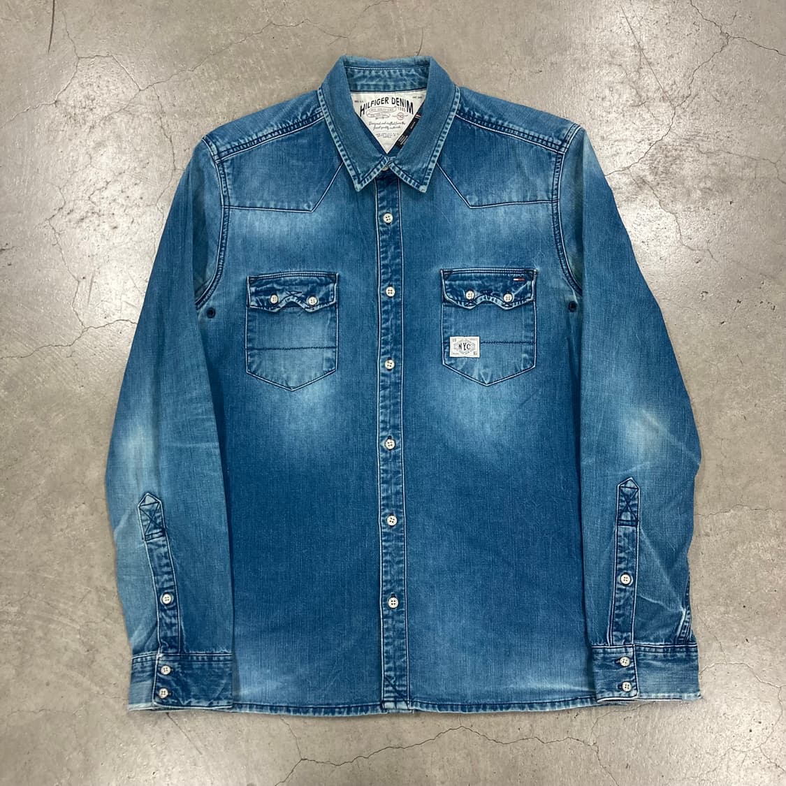 타미힐피거 데님 웨스턴 셔츠 상품이미지1
