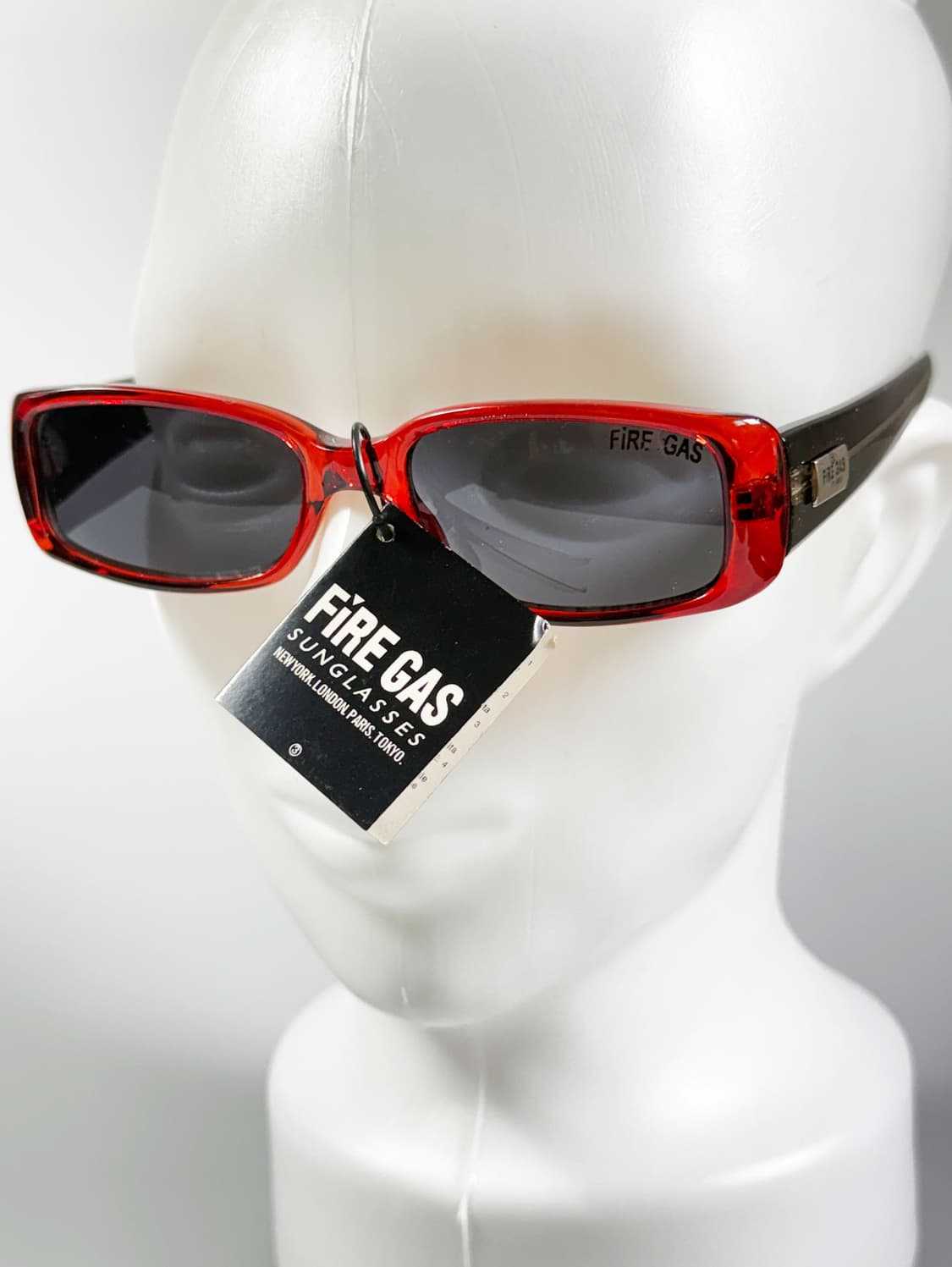90s FIRE GAS 레드 볼드 스퀘어 빈티지 선글라스 상품이미지8