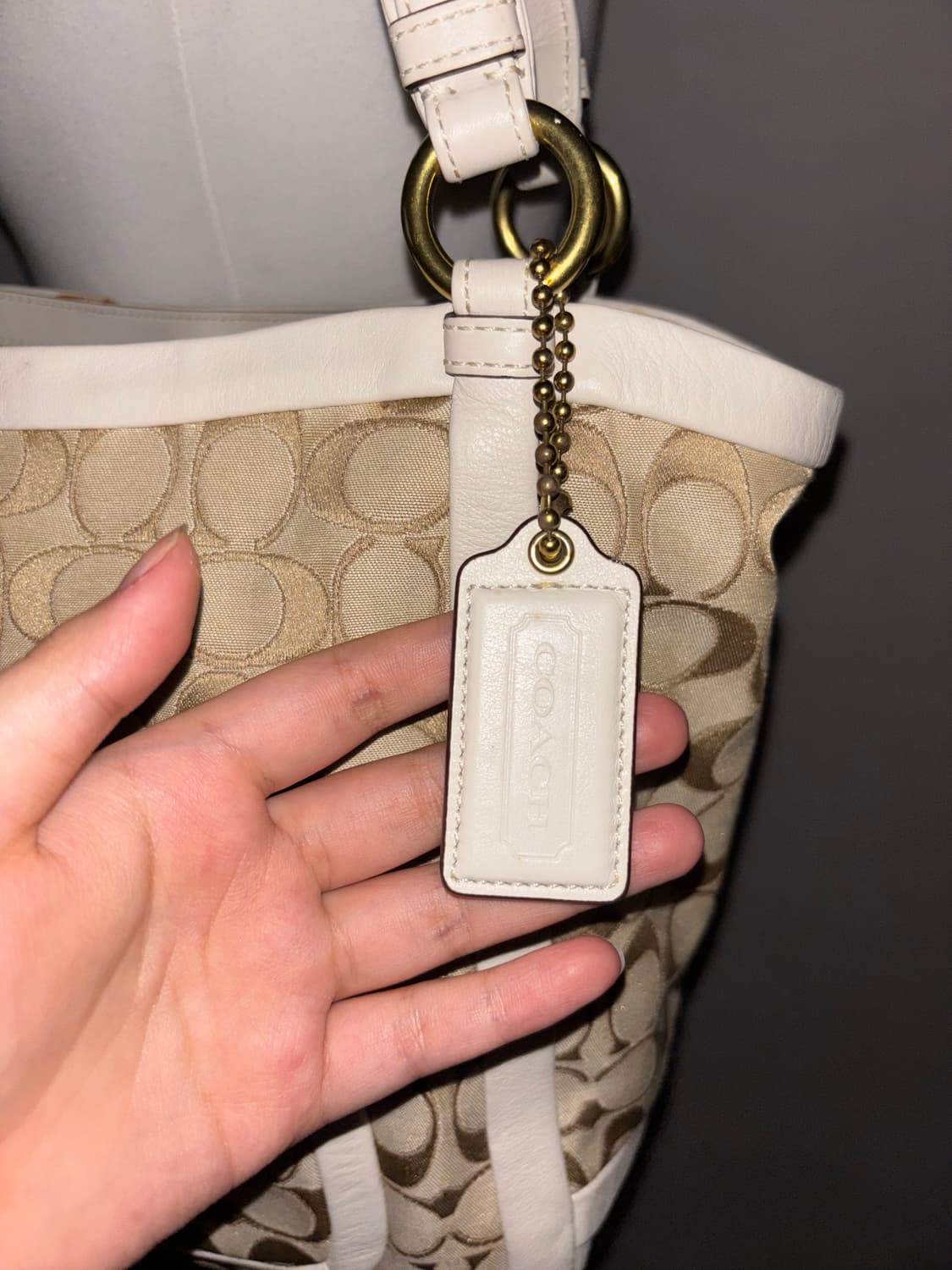 Coach vintage white shoulder bag 상품이미지6