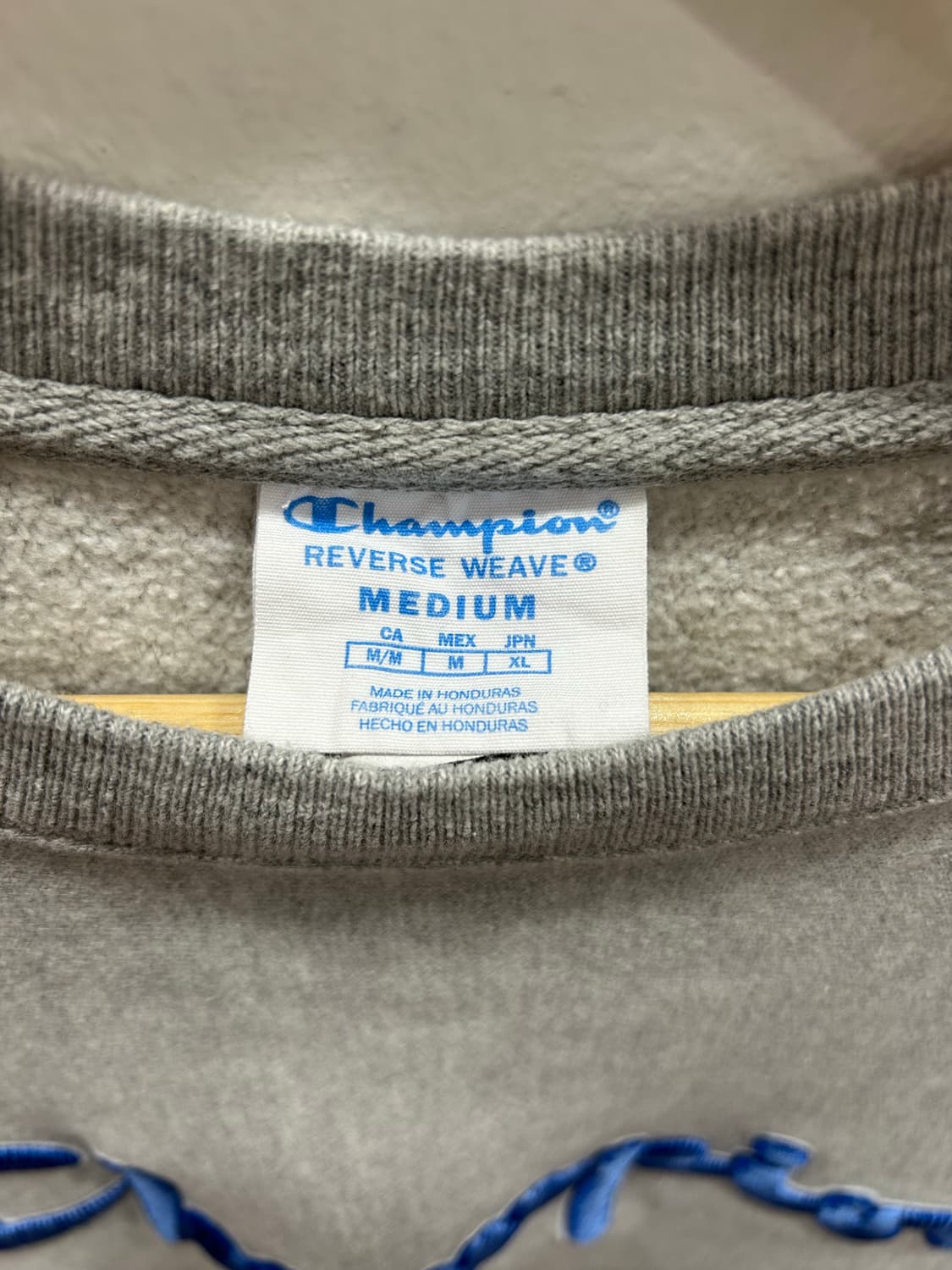 챔피온 맨투맨 회색 M 상품이미지3
