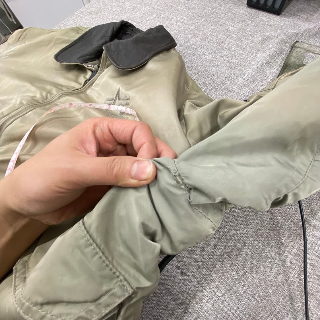 90s 알파인더스트리 FLT-45P 항공자켓 L V29 상품이미지8