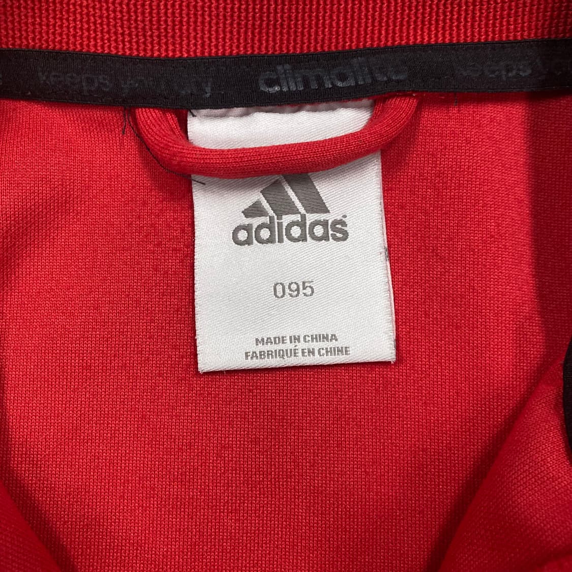 아디다스 레드 컬러 AC밀란 로고 트랙탑 져지 상품이미지3
