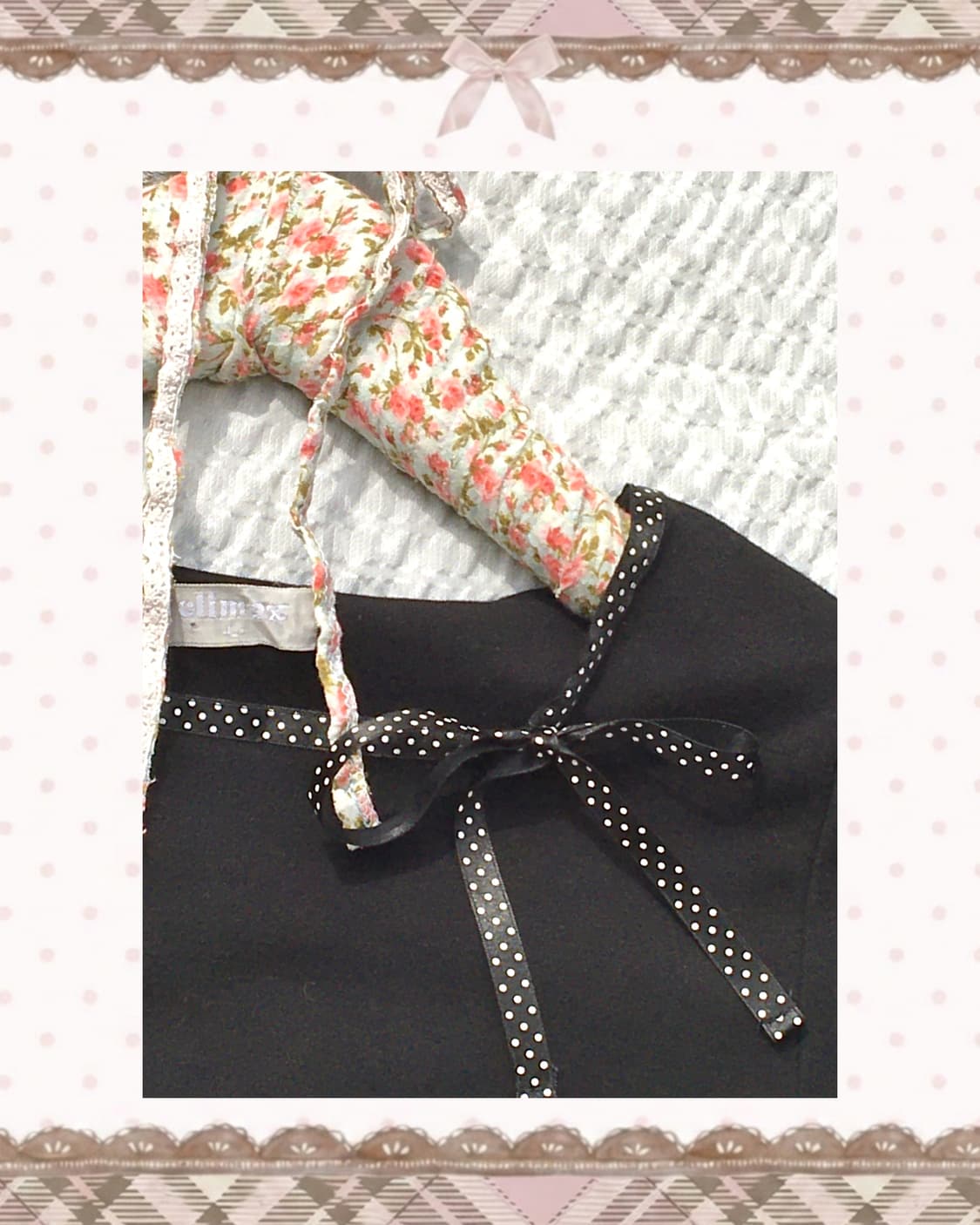 블랙 도트 리본 🎀 슬리브 상품이미지3