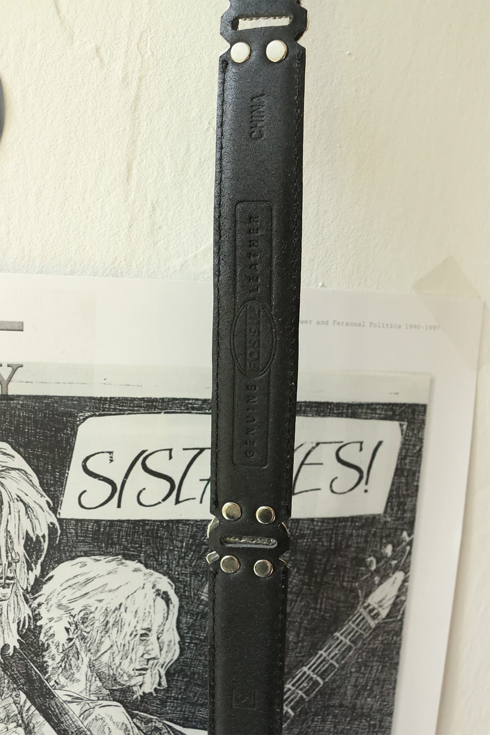 빈티지 웨스턴 블랙 레더 벨트 상품이미지9