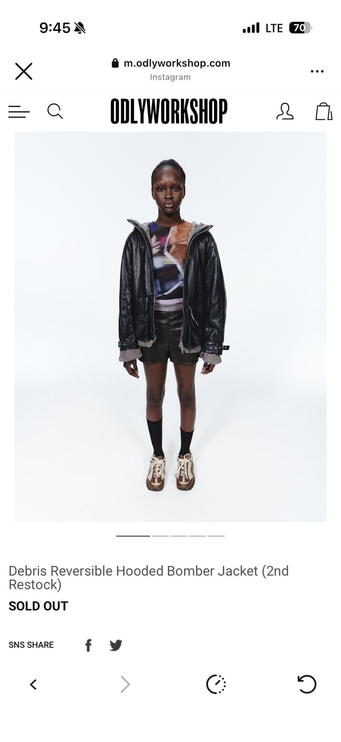 (구함)오들리워크샵 봄버자켓 상품이미지1