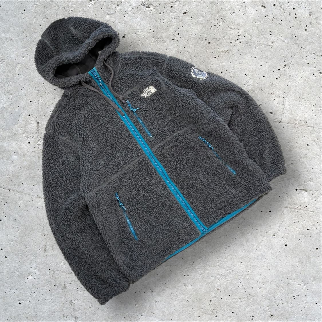 [XL] 노스페이스 후리스 후드집업 플레이그린 그레이 B509 상품이미지1