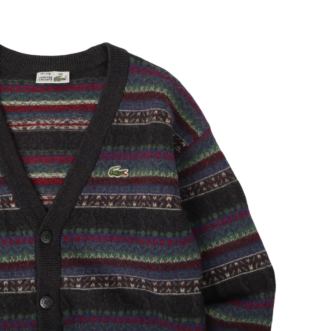 라코스테 페어아일 울 가디건 상품이미지3