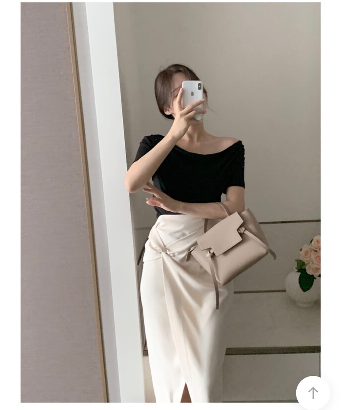 페어리 꼬임셔링 슬릿 H라인 스커트 상품이미지6