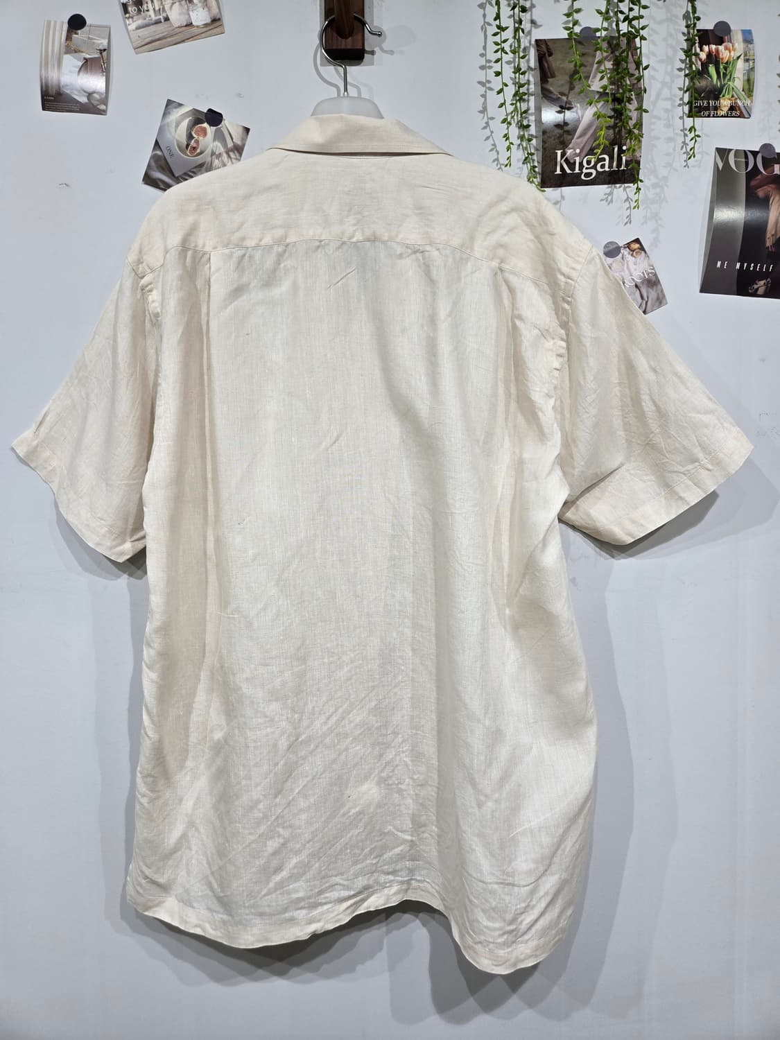 지방시 아이보리 린넨 반팔 남방 셔츠 상품이미지4