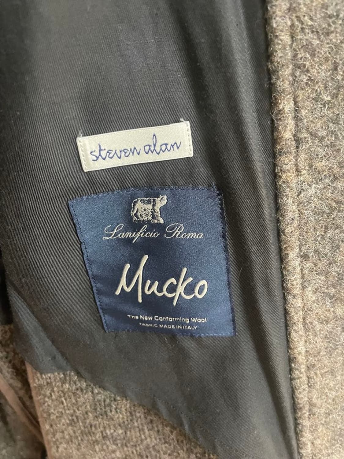 스티븐 알란 니트 플렉 하프 발마칸 코트 상품이미지7