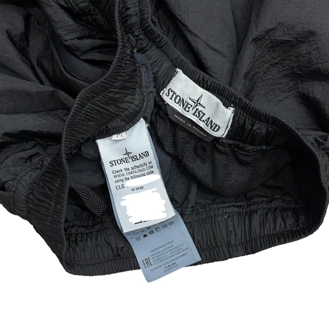 스톤아일랜드 20SS 나일론 메탈 립스탑 블랙 팬츠 바지 m 상품이미지5