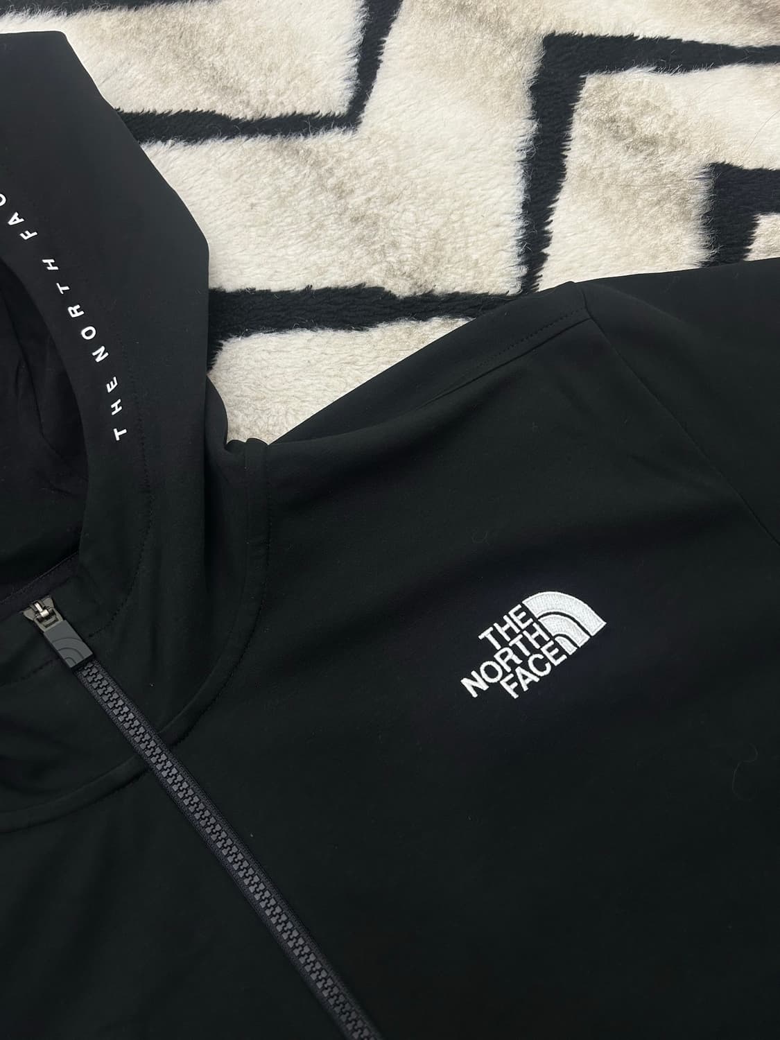 [XL]노스페이스 화이트라벨 테크런 후드집업/블랙 상품이미지1