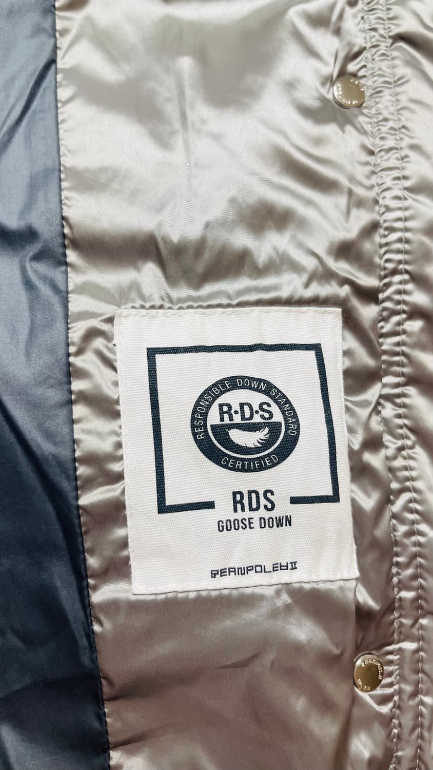 빈폴 여성 롱 구스 다운 경량 패딩 후드 조끼 55-66 솜털 90% 상품이미지9