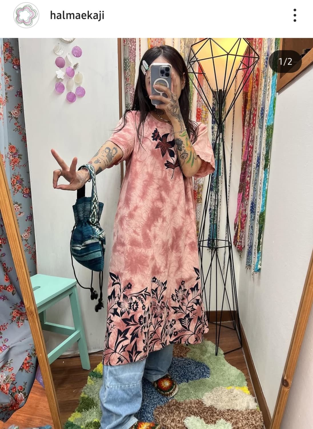 (할매카지)  히피 원피스  상품이미지1