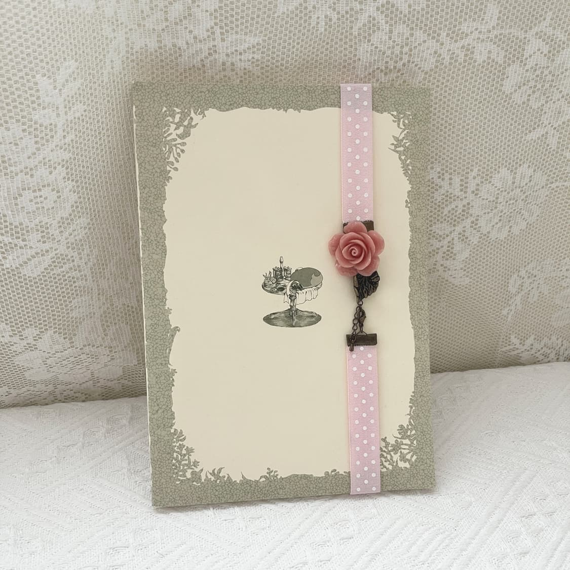 ⊰dot flower⊱ book-band 리본 꽃 북밴드 상품이미지2