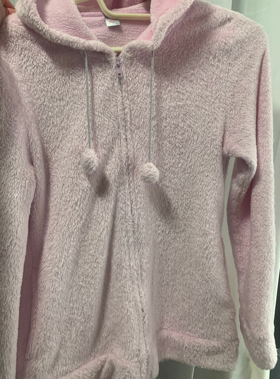 핑크 폼폼이 후드집업 상품이미지1