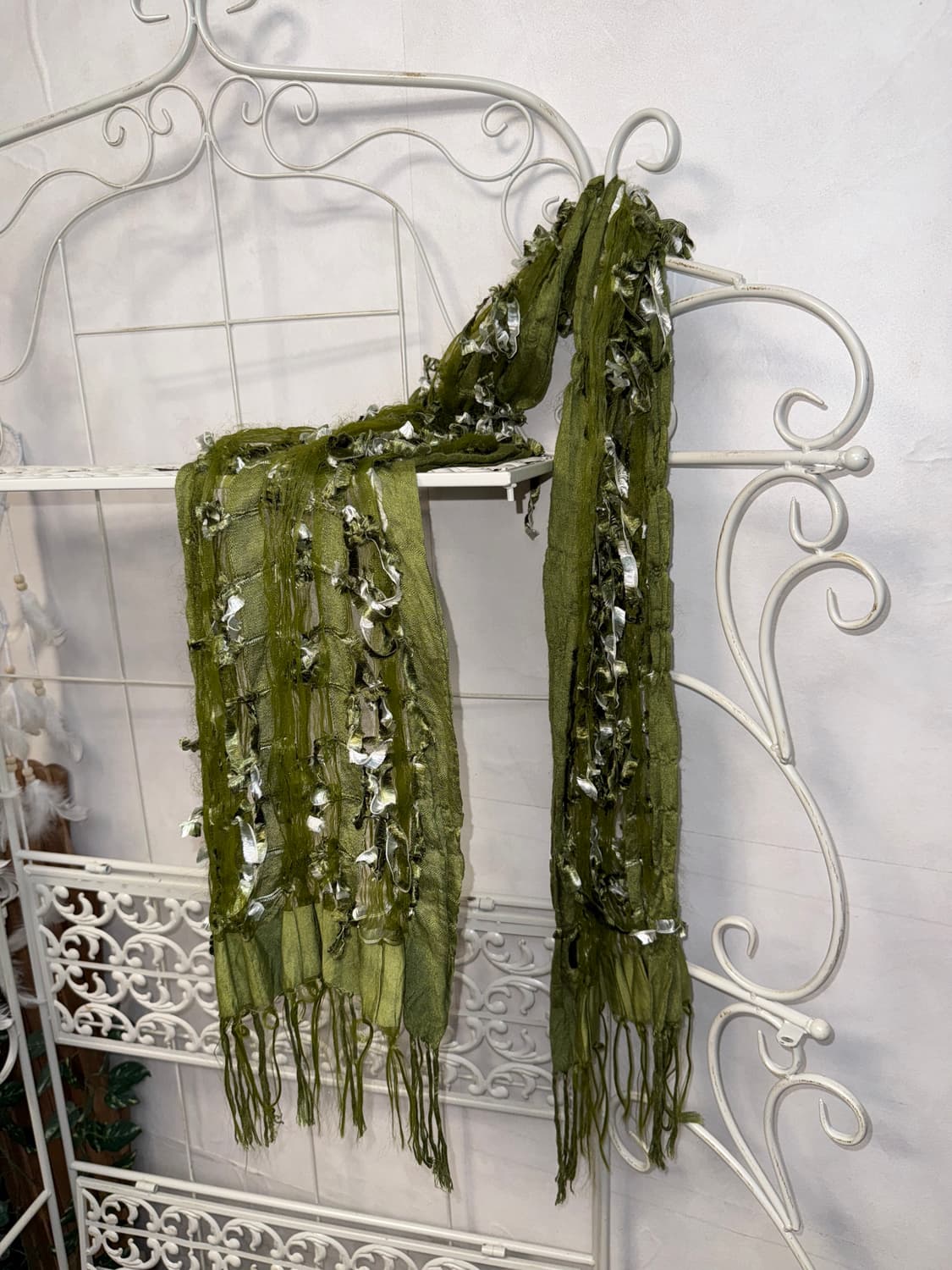 Khaki grunge fairy detail scarf 상품이미지1