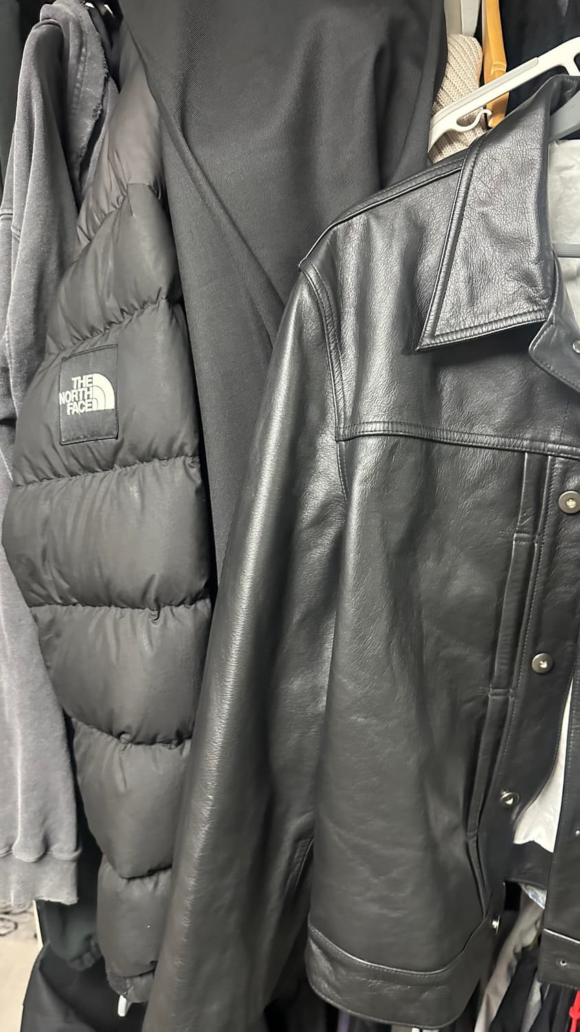 Tonywack 토니웩 블랙 레더 자켓 L 상품이미지4