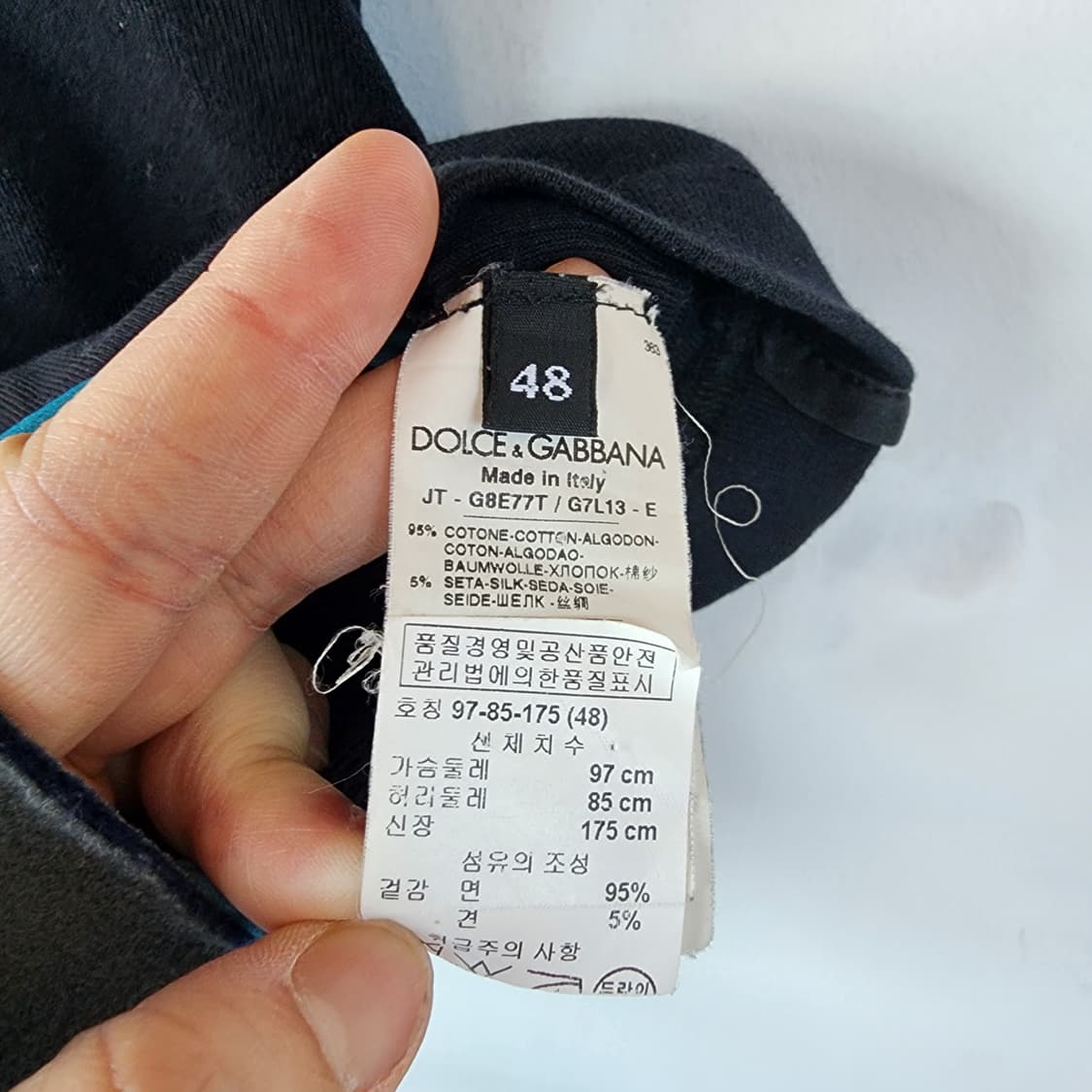 돌체앤가바나 블랙 반팔 티셔츠 상품이미지4
