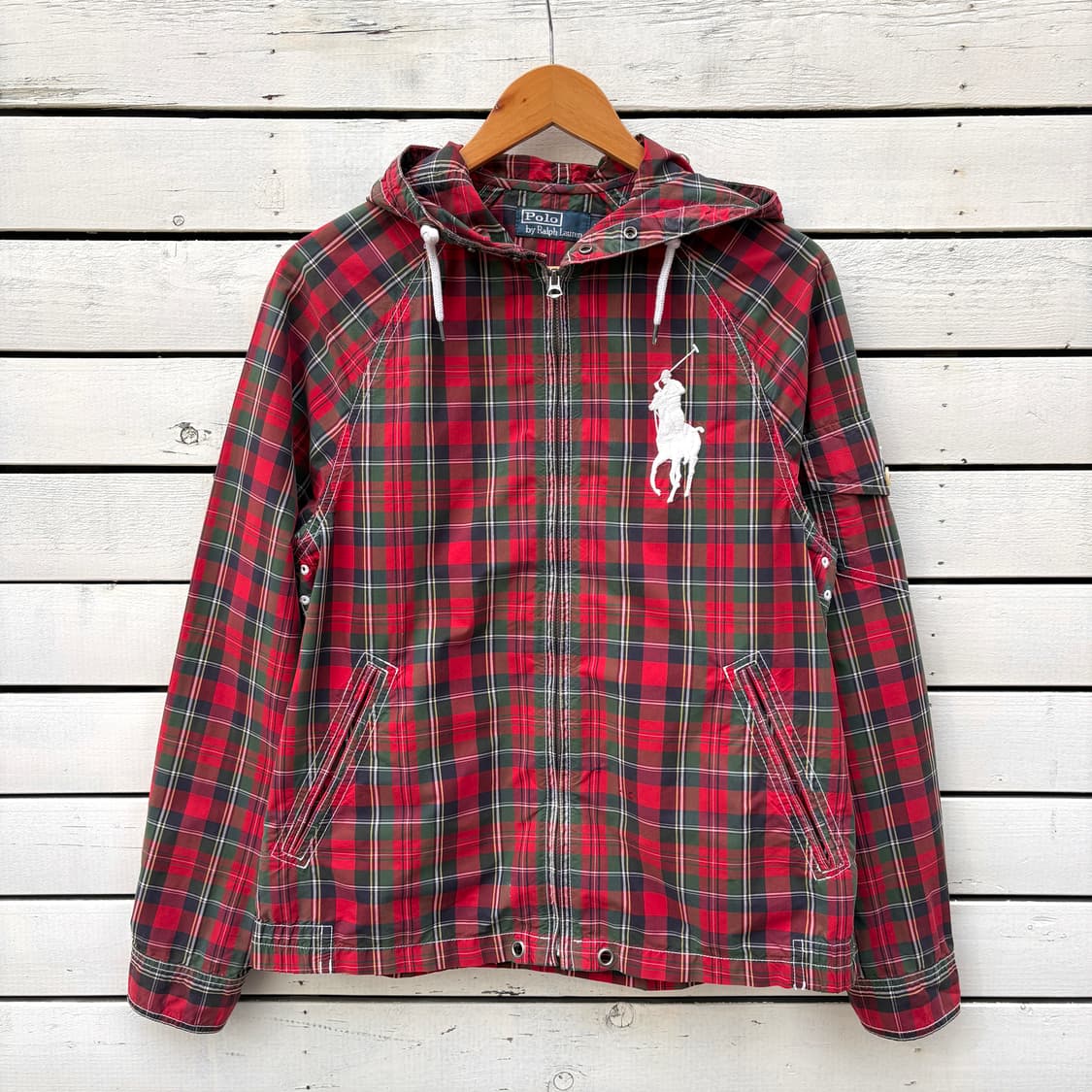 Polo 폴로 빅포니 체크 후드 자켓 상품이미지1