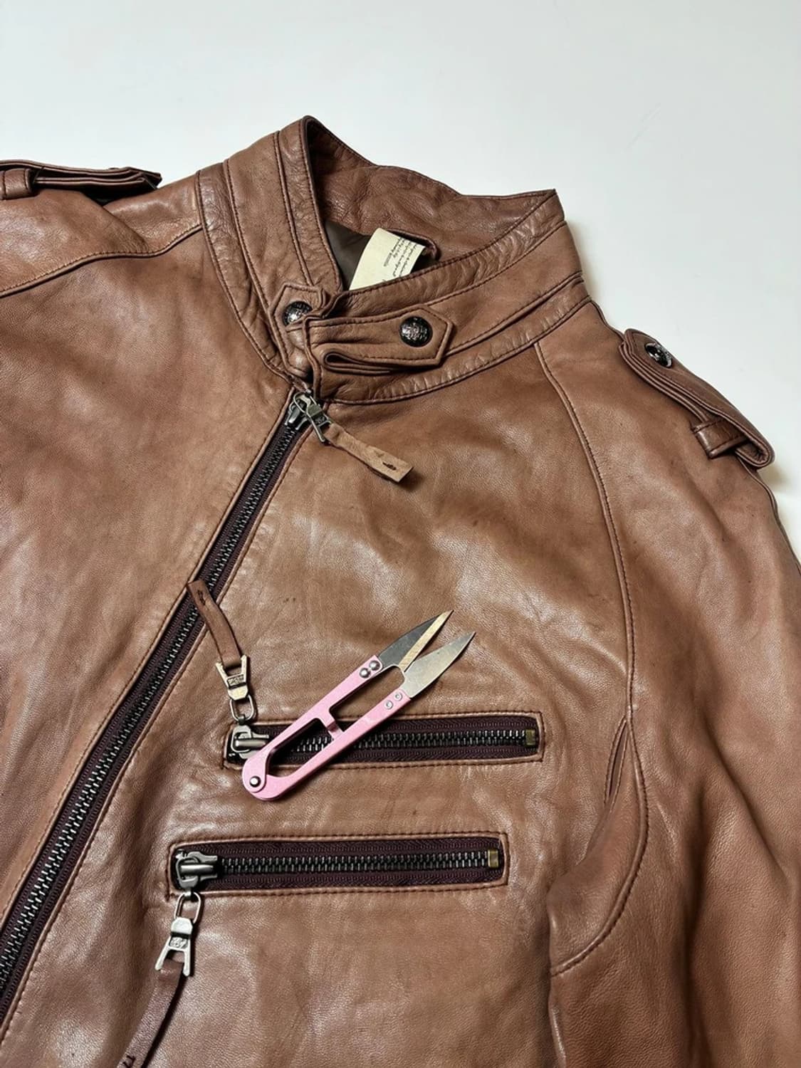 Selectede 00's 해체주의 양가죽 자켓 PN8676 상품이미지5