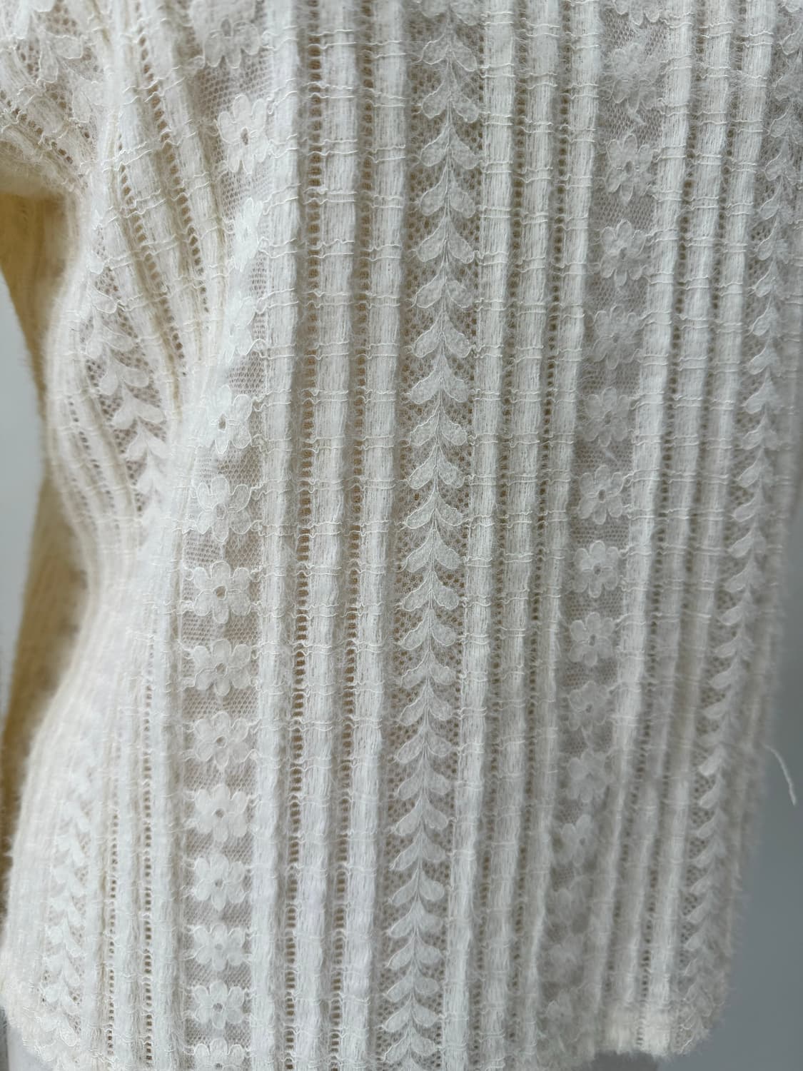 Lace Frill Highneck Blouse Top 상품이미지2