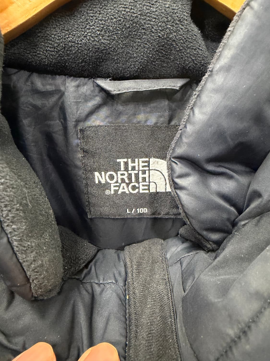 정품) 노스페이스 남성 블랙 온볼 패딩 L 상품이미지7