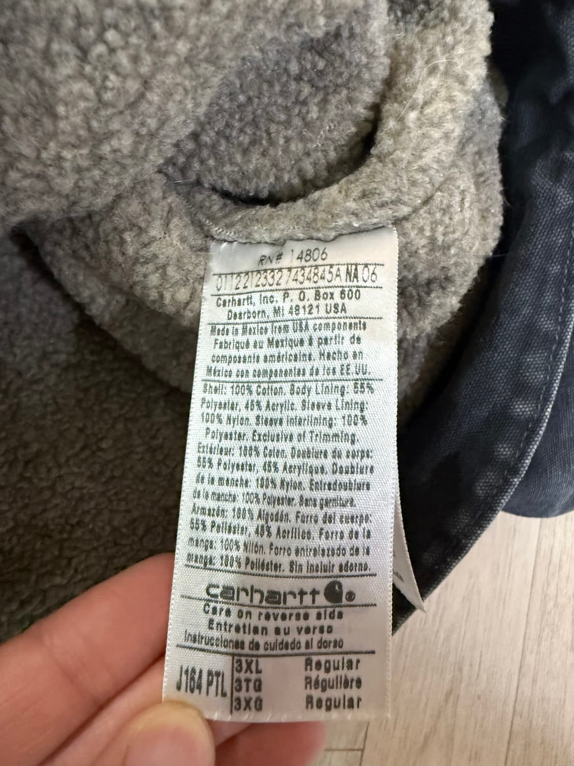 3XL) 칼하트 워크자켓 j164 ptl 상품이미지2