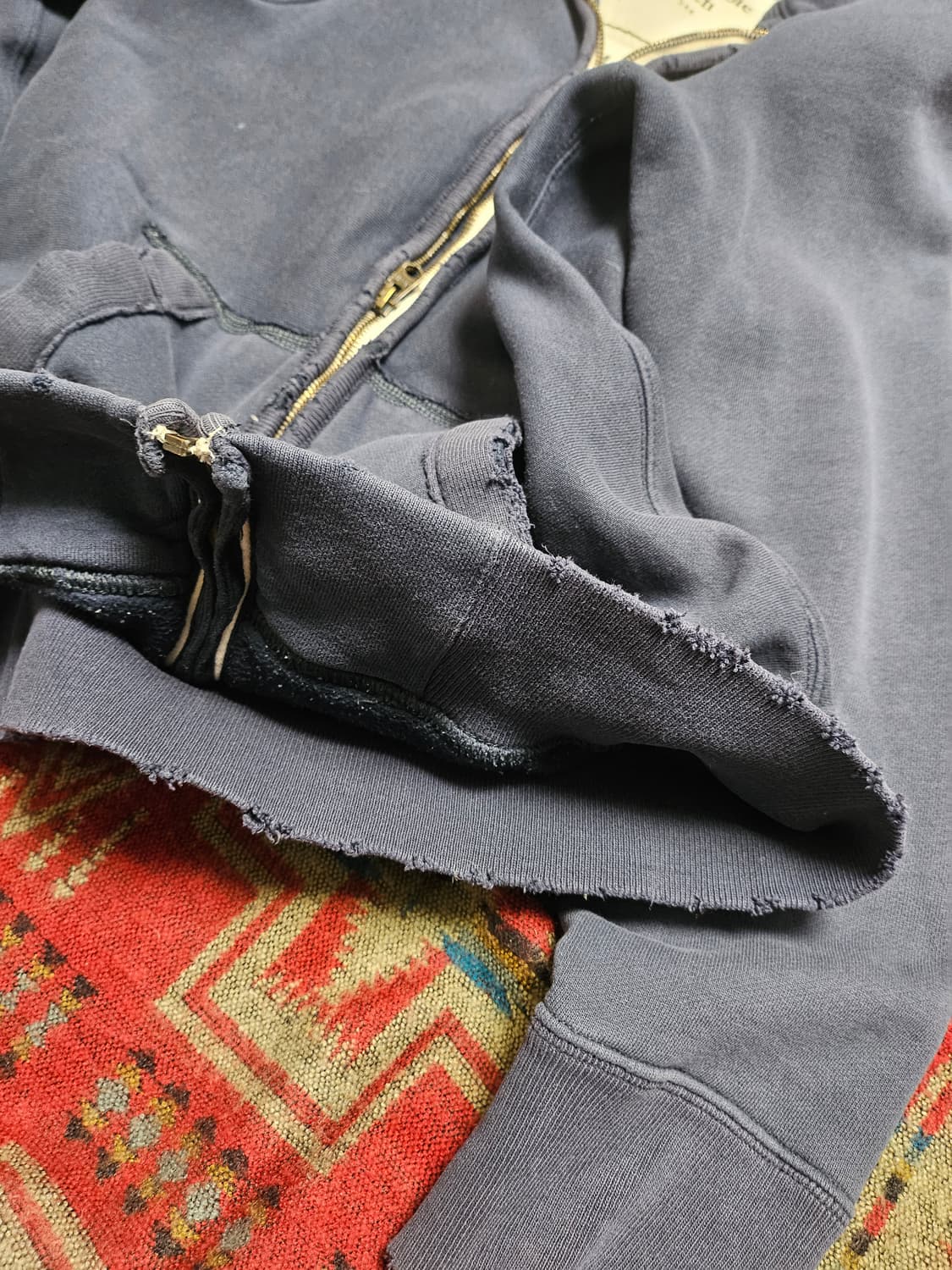 아베크롬비 가공 워싱 집업 점퍼 S 상품이미지5