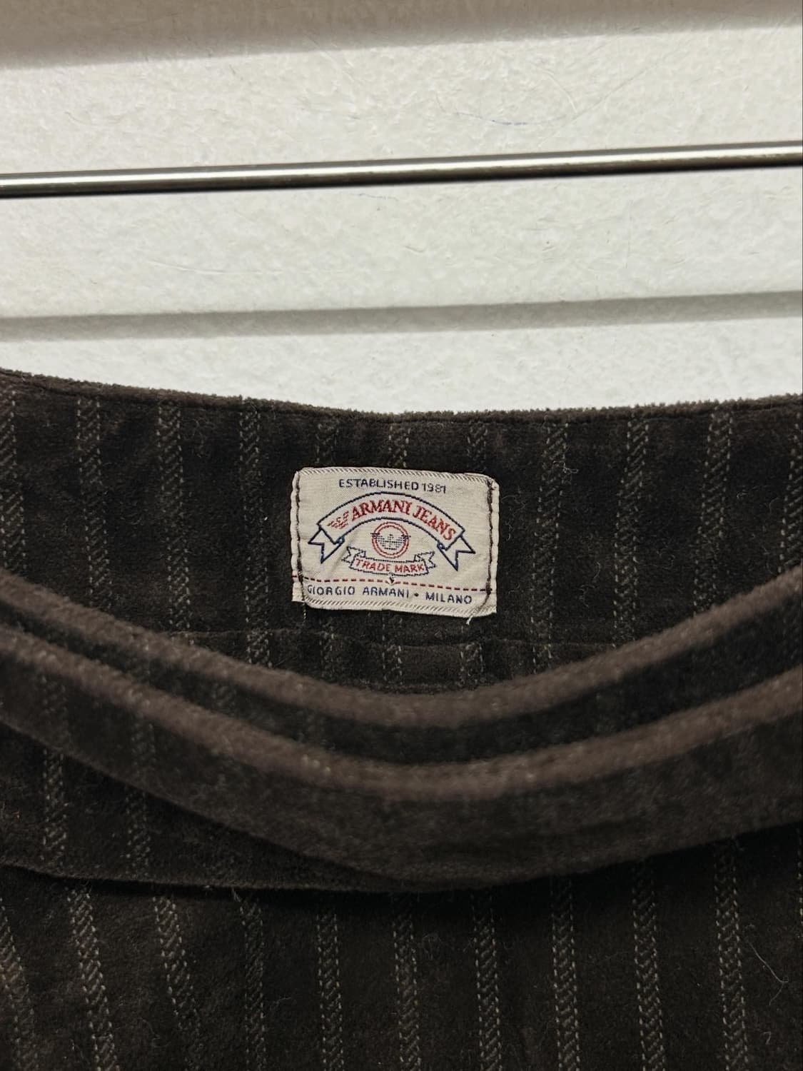 00s 아르마니 코듀로이 미니 스커트 상품이미지5